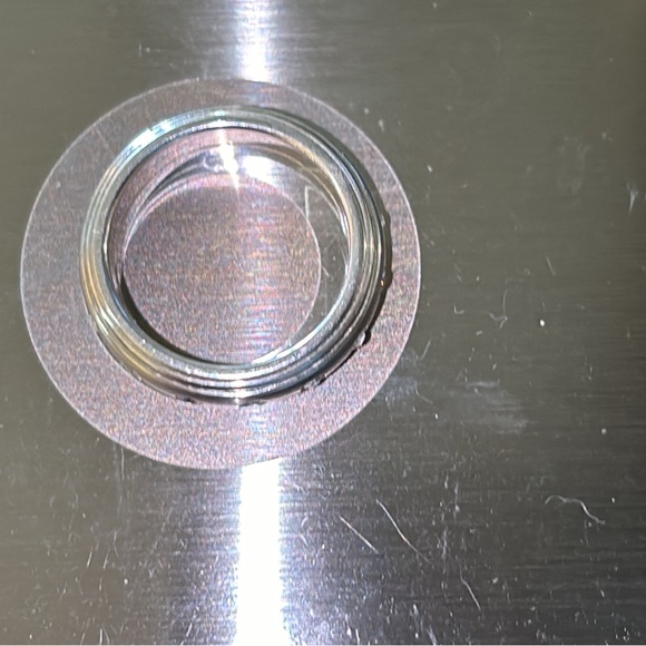 Unisex Sterling Silver Eternity Spinner Ring with CZ - Picture 8 of 8